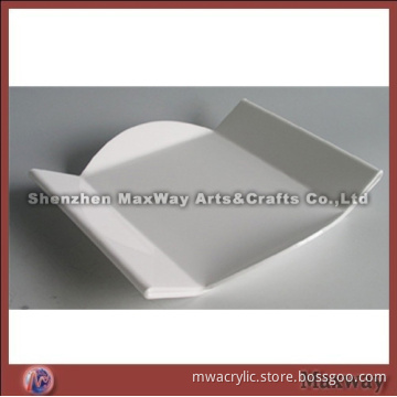 White Bending Acrylic Cocktail Trays for Promotion